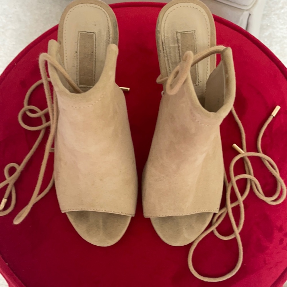 Open Toe Half Bootie/Heels